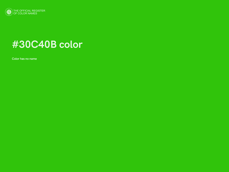 #30C40B color image