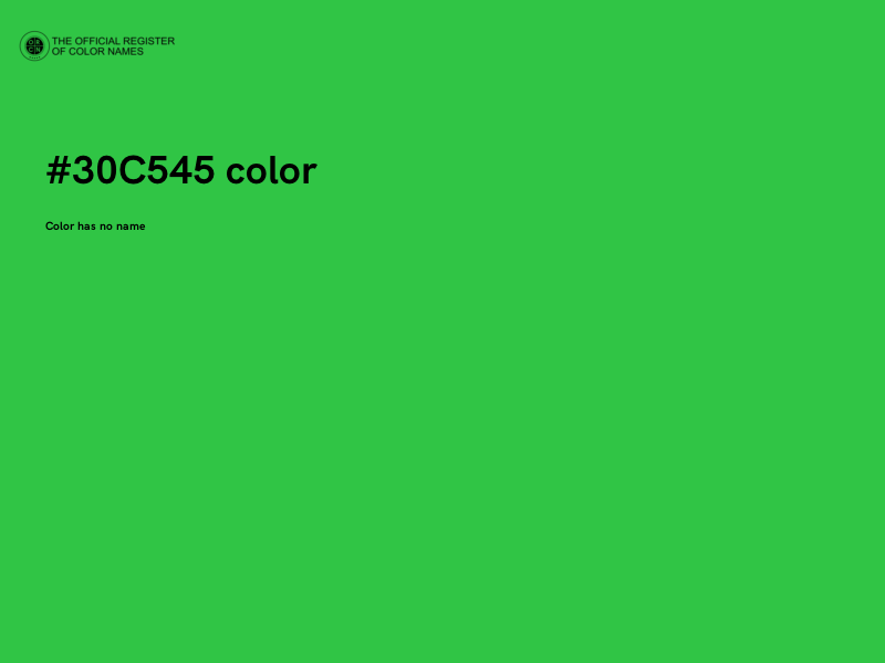 #30C545 color image