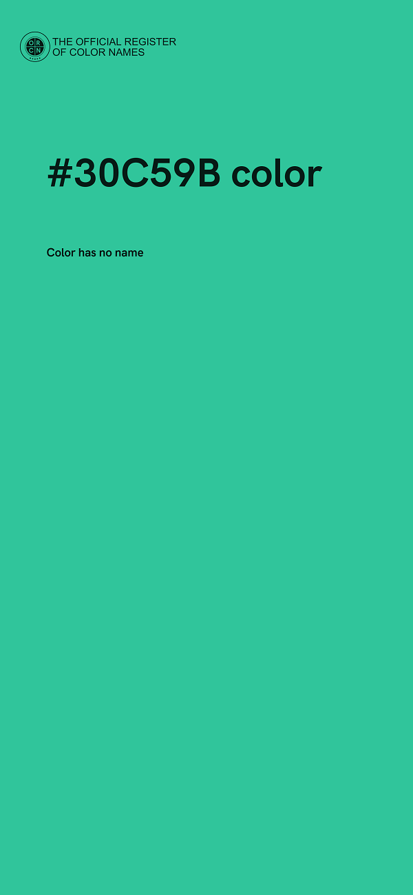 #30C59B color image