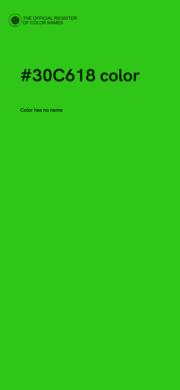 #30C618 color image