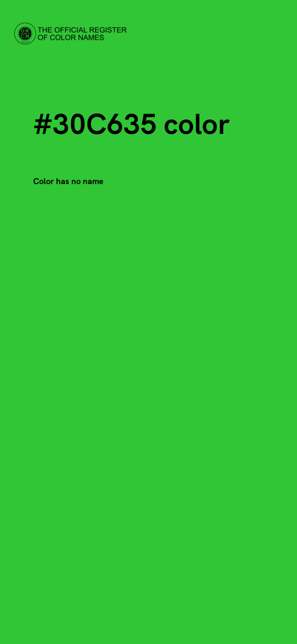 #30C635 color image