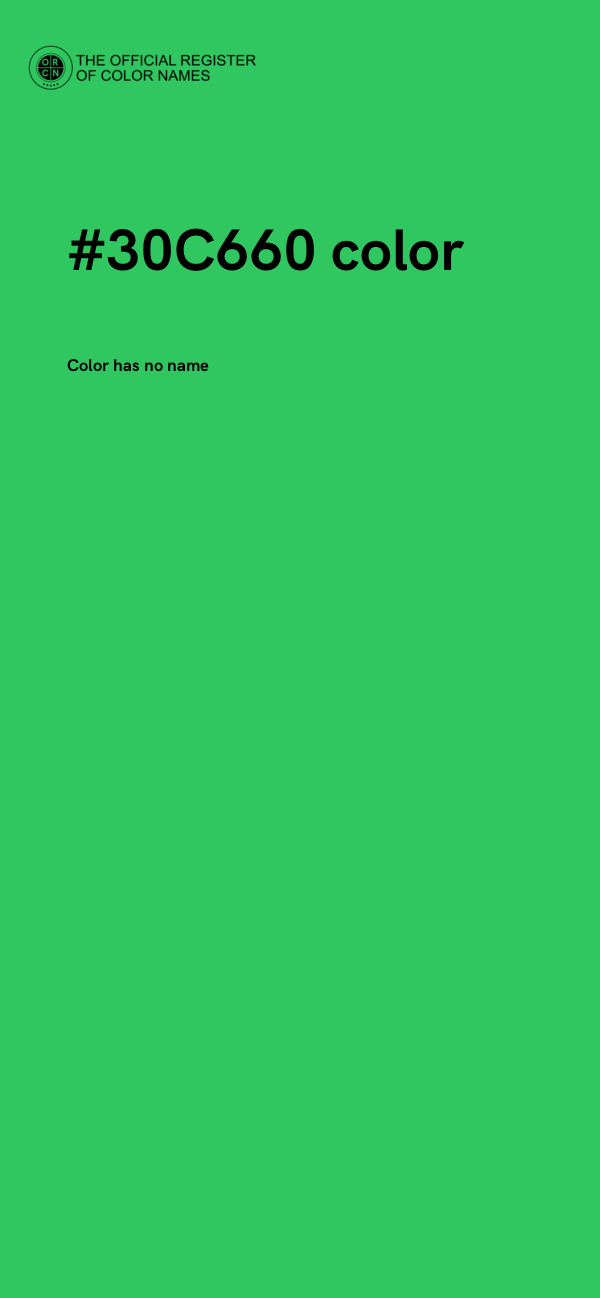 #30C660 color image