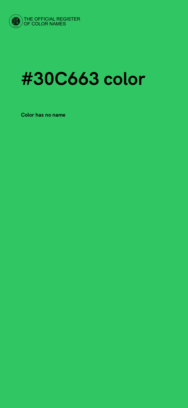 #30C663 color image