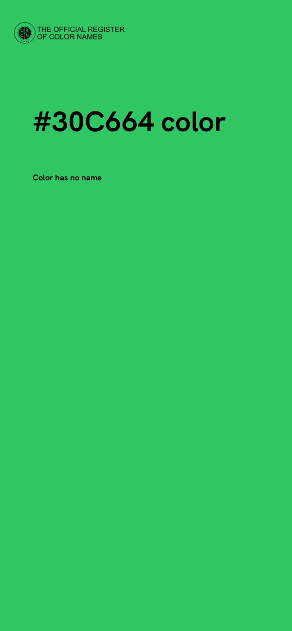 #30C664 color image