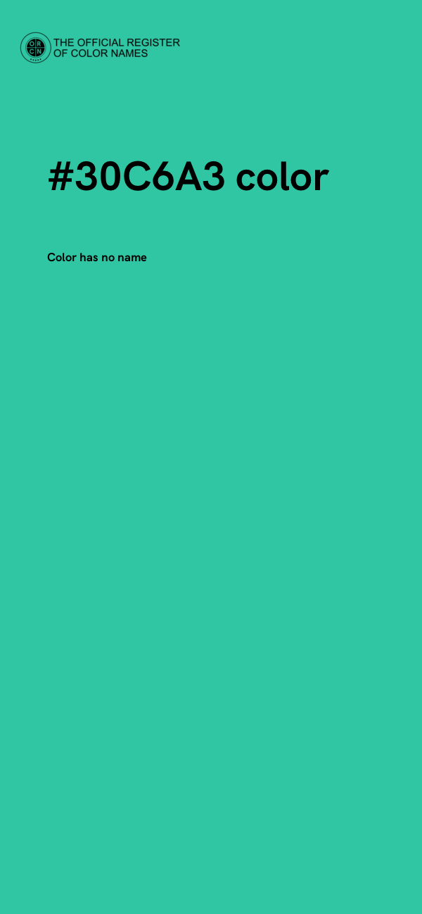 #30C6A3 color image