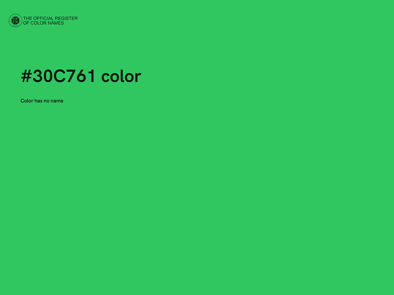 #30C761 color image