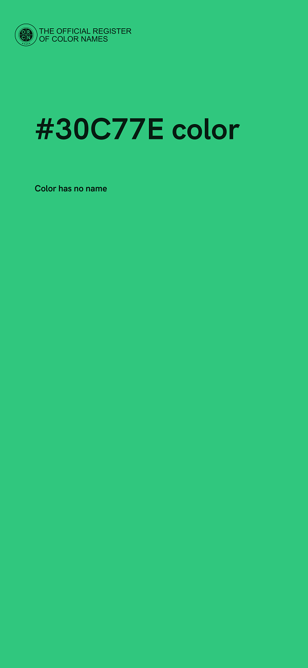 #30C77E color image