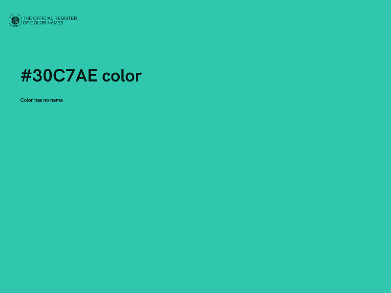 #30C7AE color image