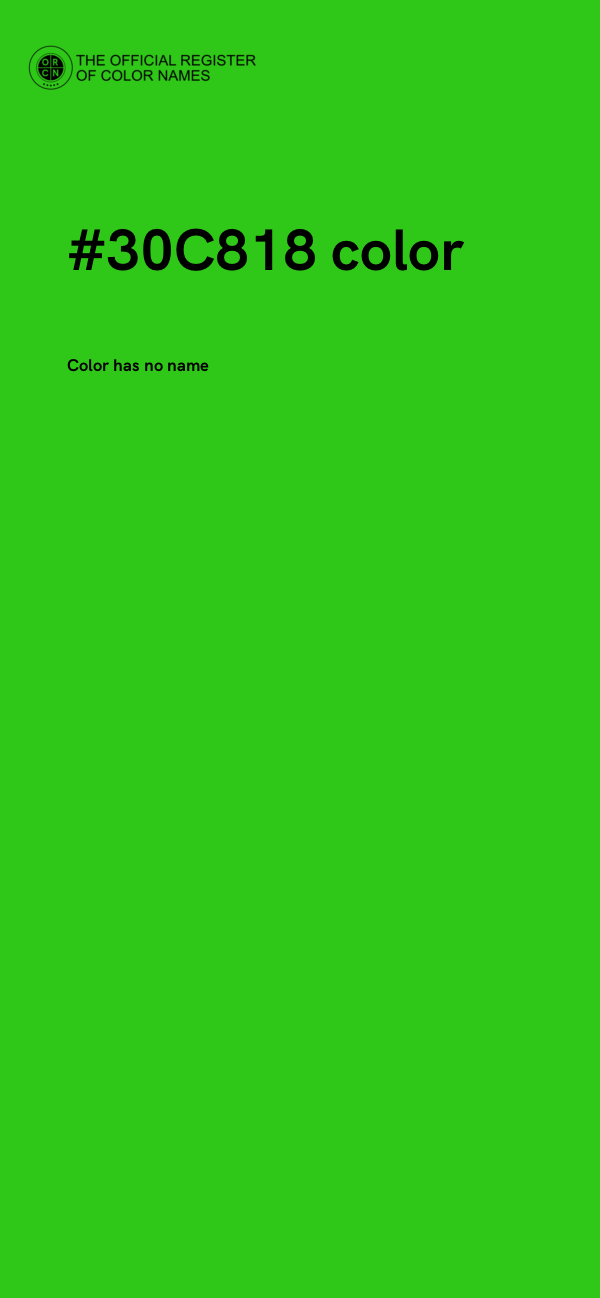 #30C818 color image