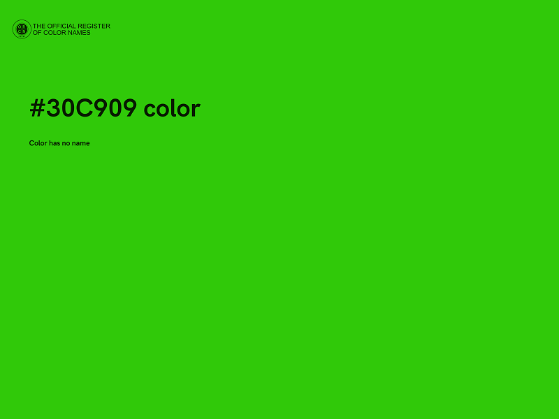 #30C909 color image