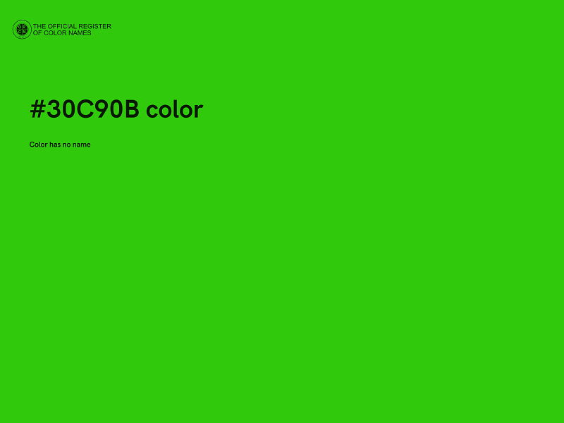 #30C90B color image