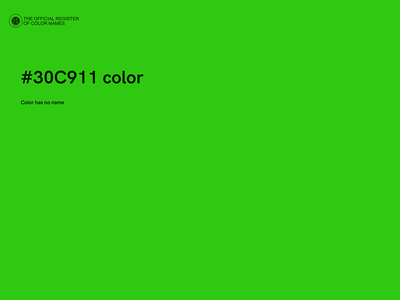 #30C911 color image