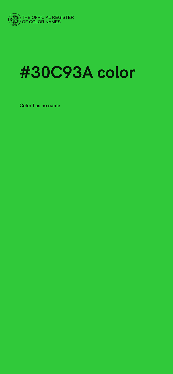 #30C93A color image