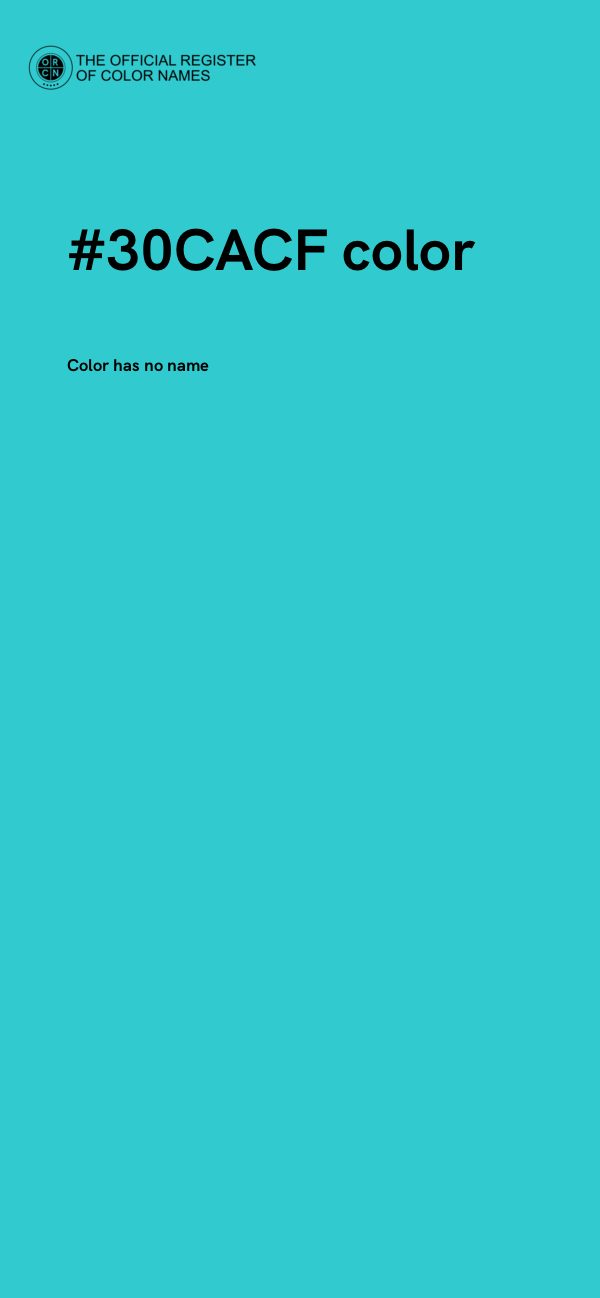 #30CACF color image