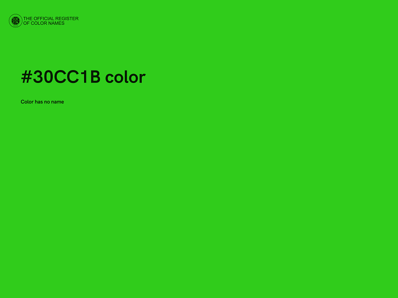 #30CC1B color image