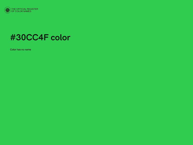 #30CC4F color image