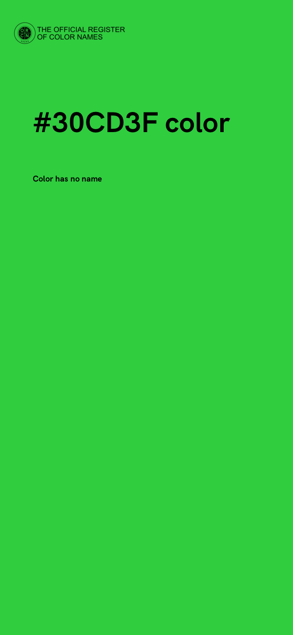 #30CD3F color image