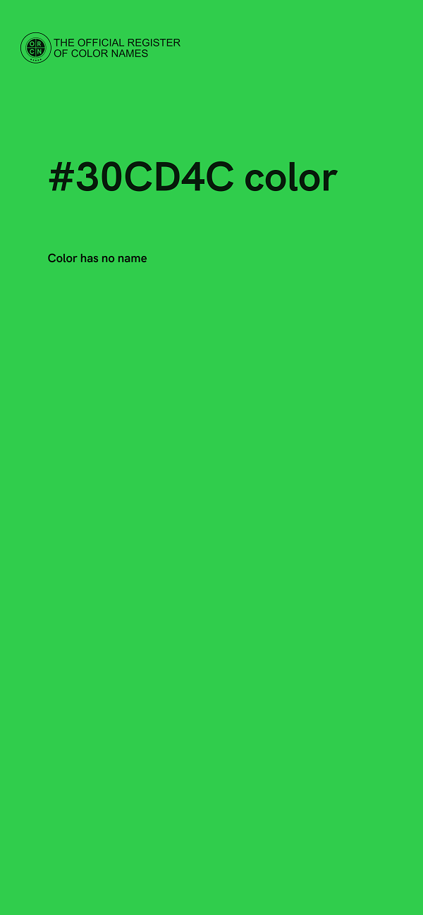 #30CD4C color image