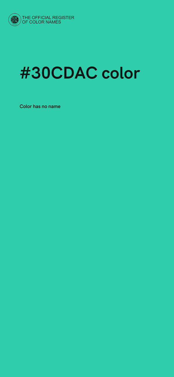 #30CDAC color image