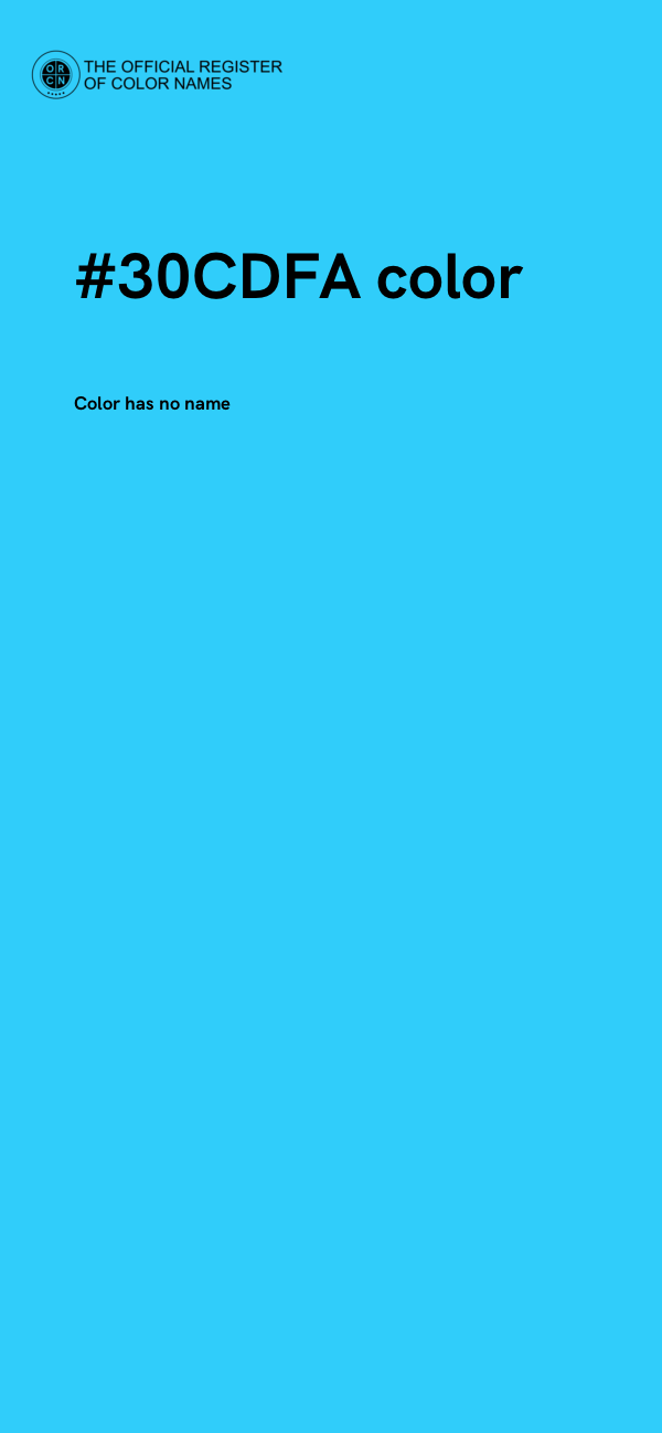 #30CDFA color image