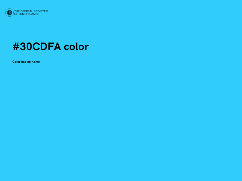 #30CDFA color image