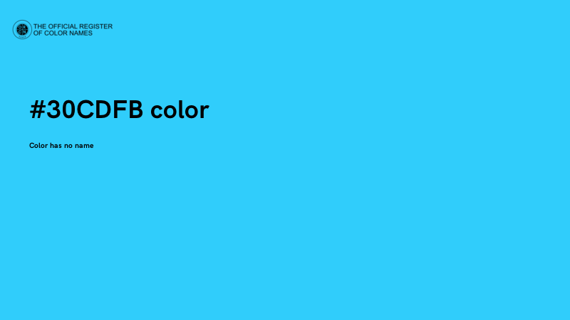 #30CDFB color image