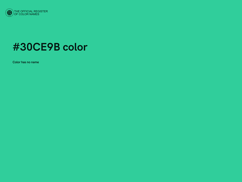 #30CE9B color image