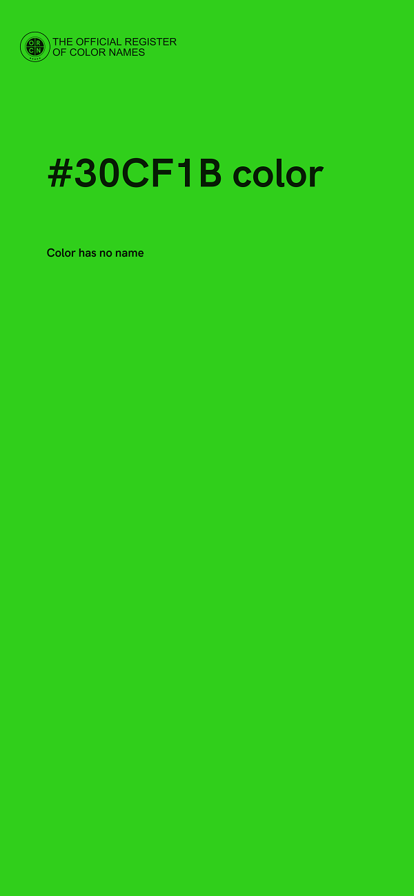 #30CF1B color image