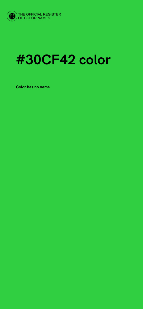 #30CF42 color image