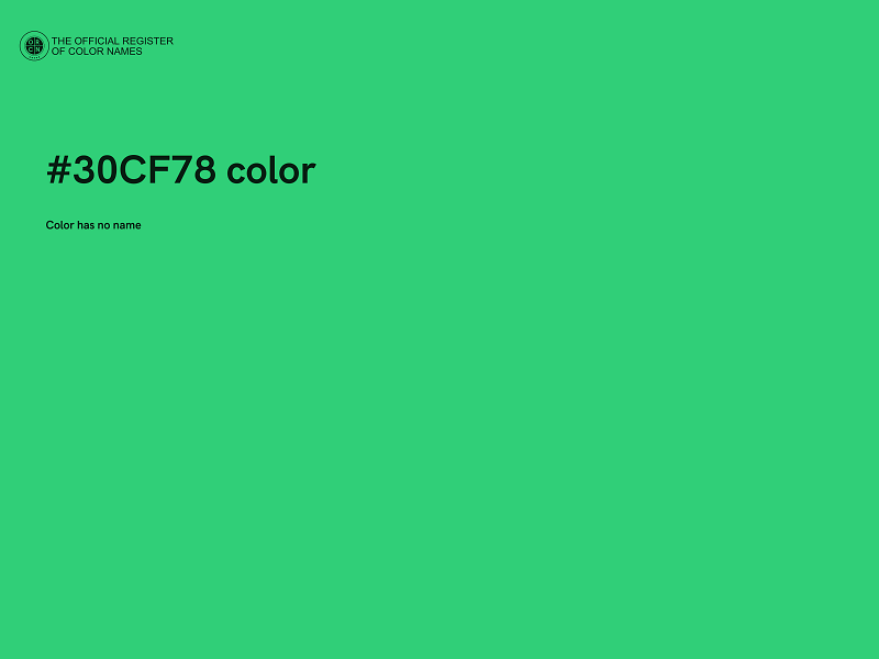 #30CF78 color image