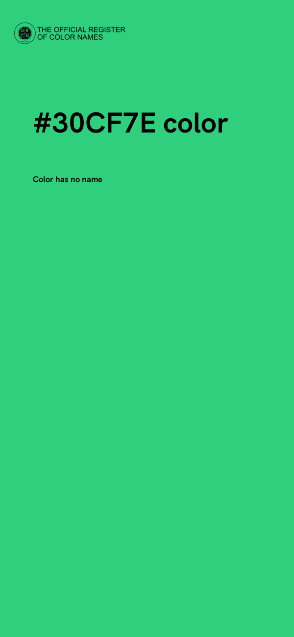 #30CF7E color image