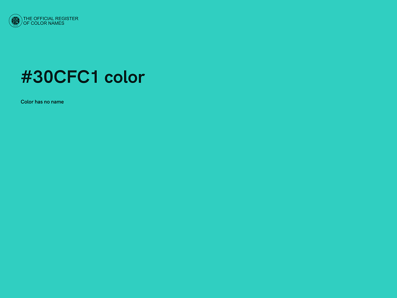 #30CFC1 color image