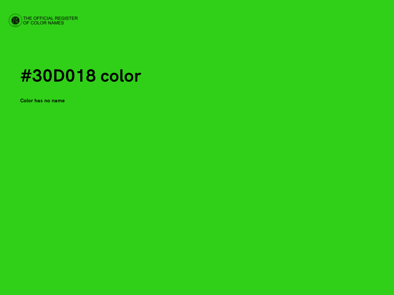 #30D018 color image