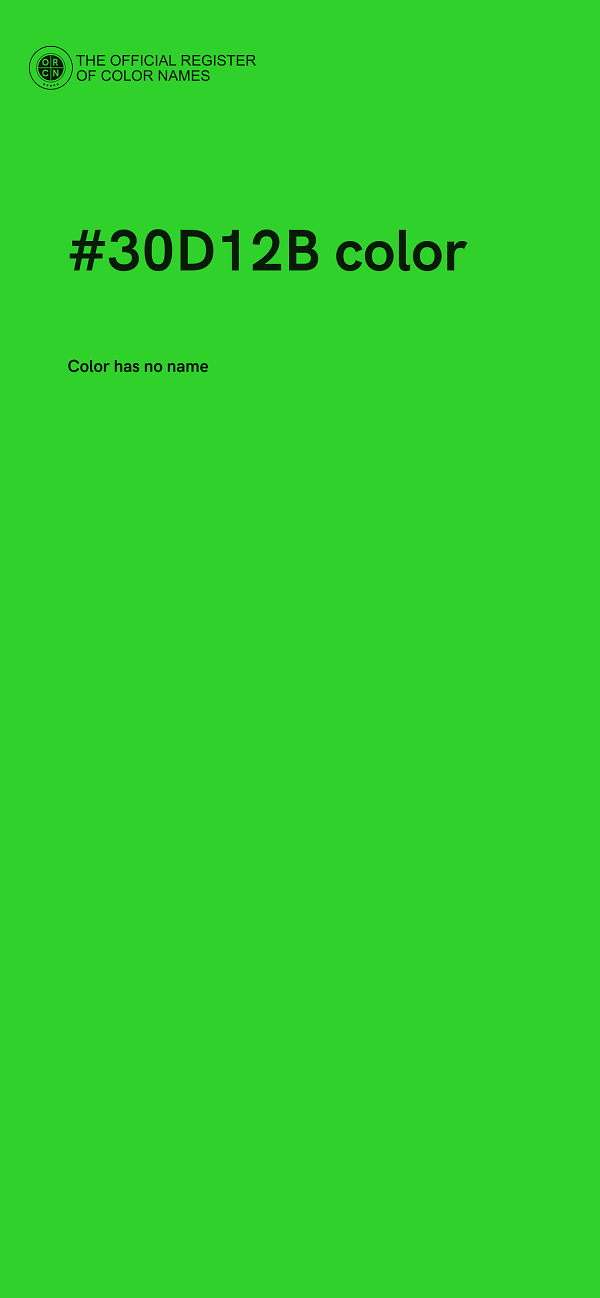 #30D12B color image