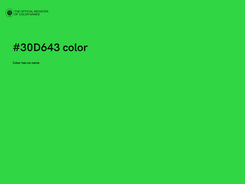#30D643 color image