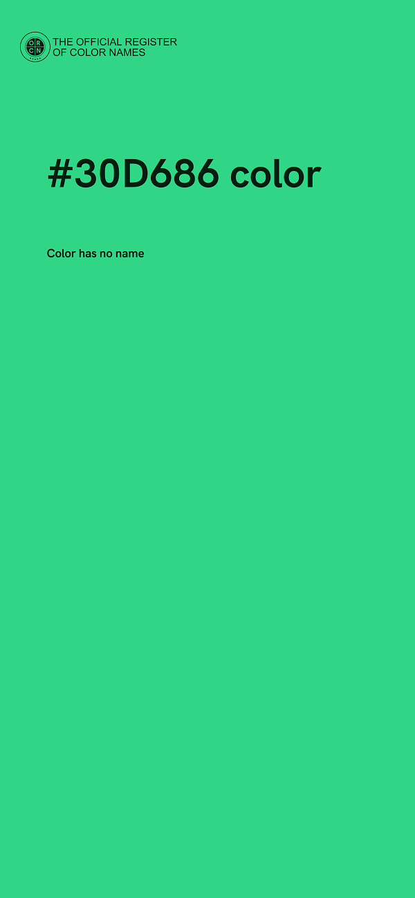 #30D686 color image