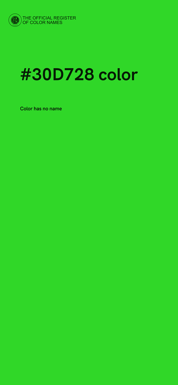 #30D728 color image