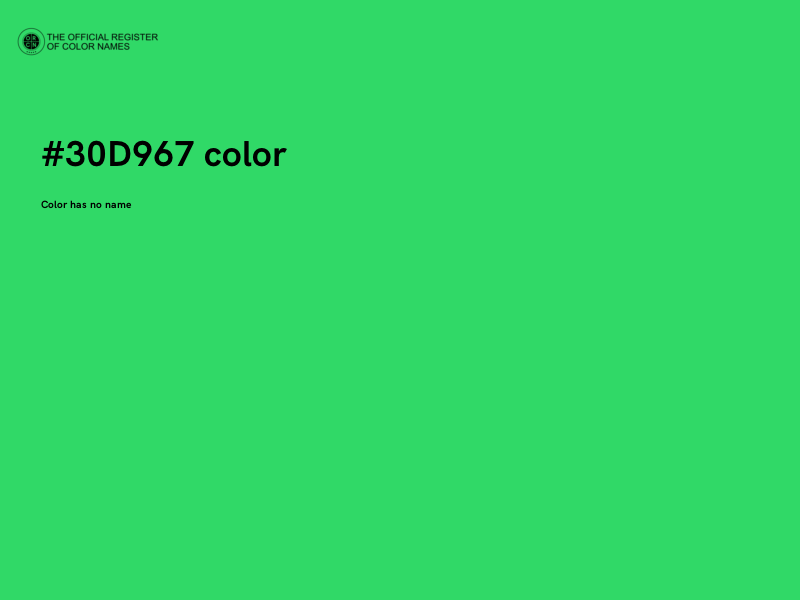 #30D967 color image