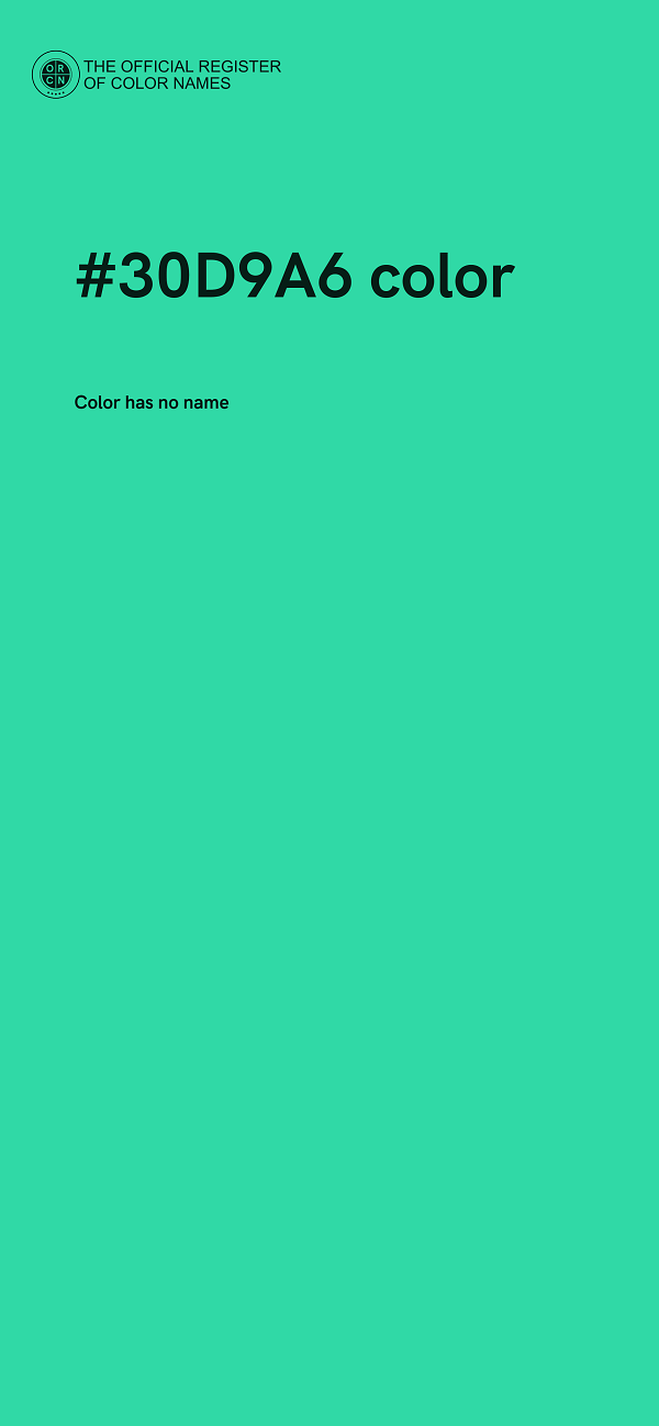 #30D9A6 color image