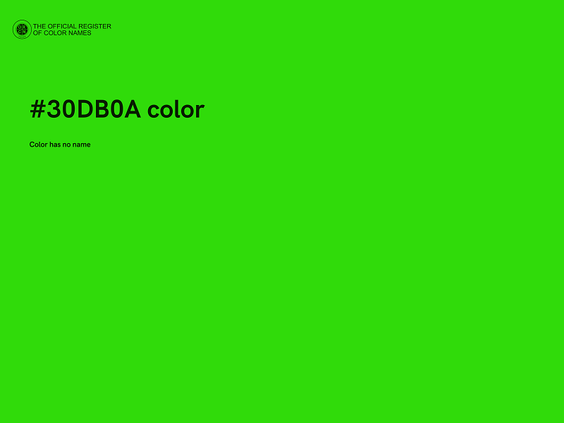 #30DB0A color image