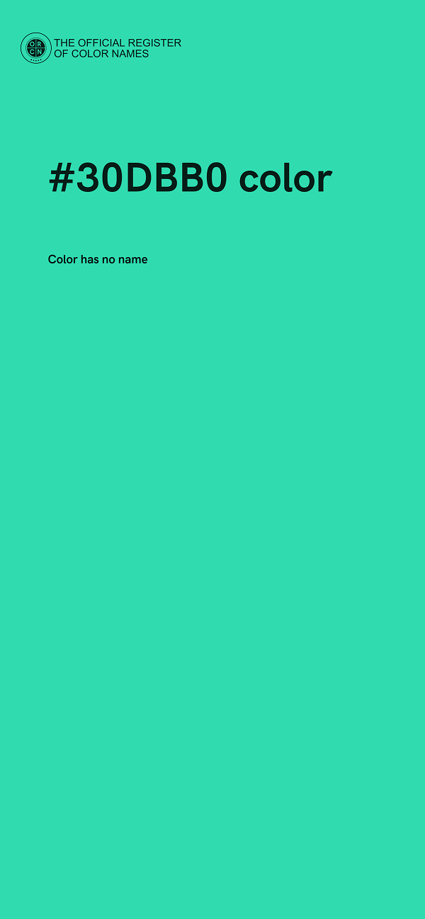 #30DBB0 color image