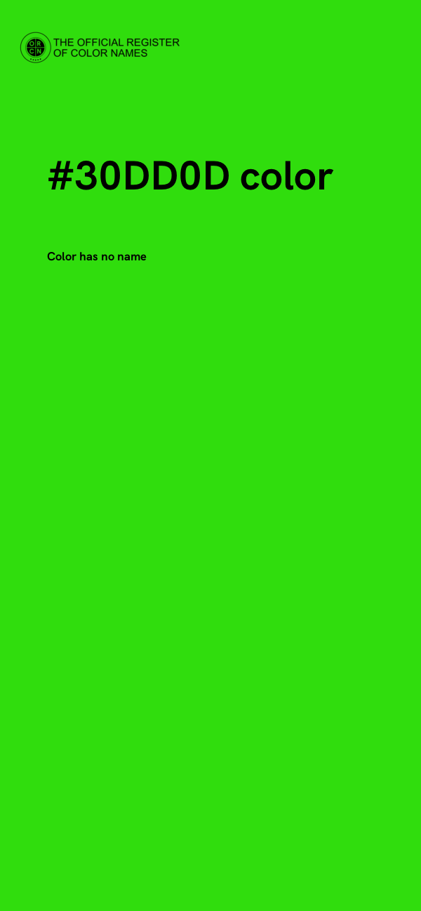 #30DD0D color image