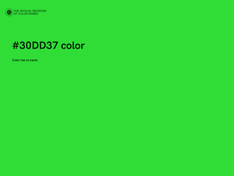 #30DD37 color image