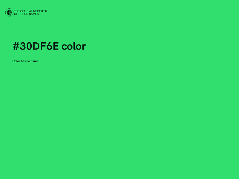 #30DF6E color image