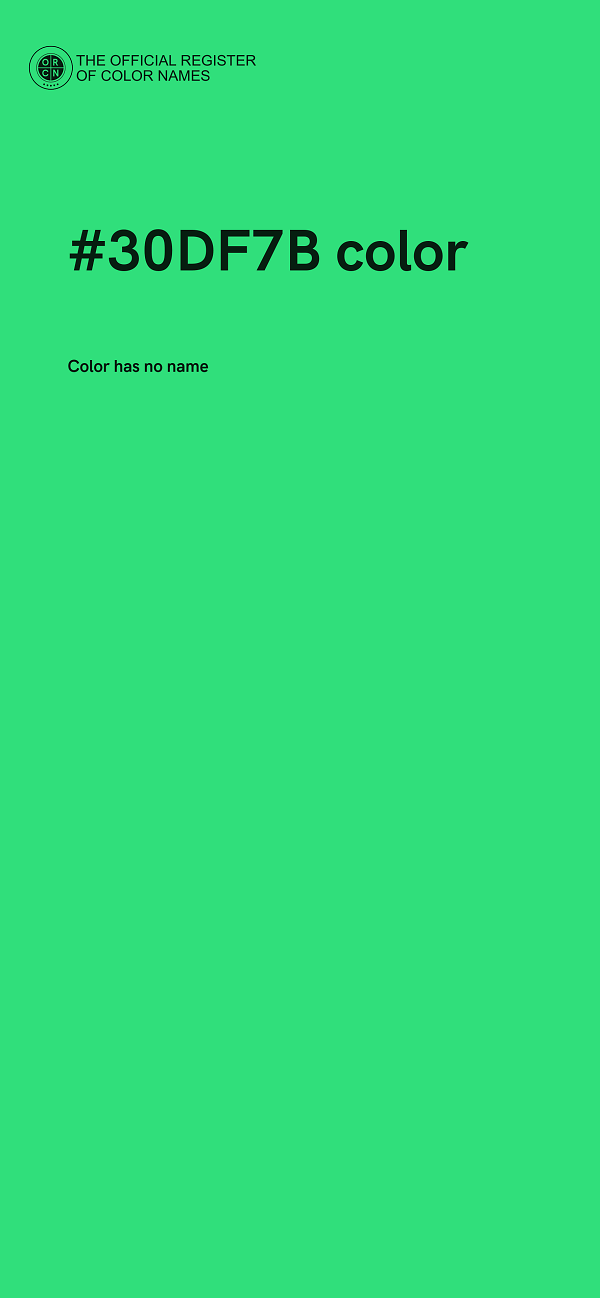 #30DF7B color image