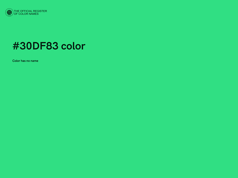 #30DF83 color image