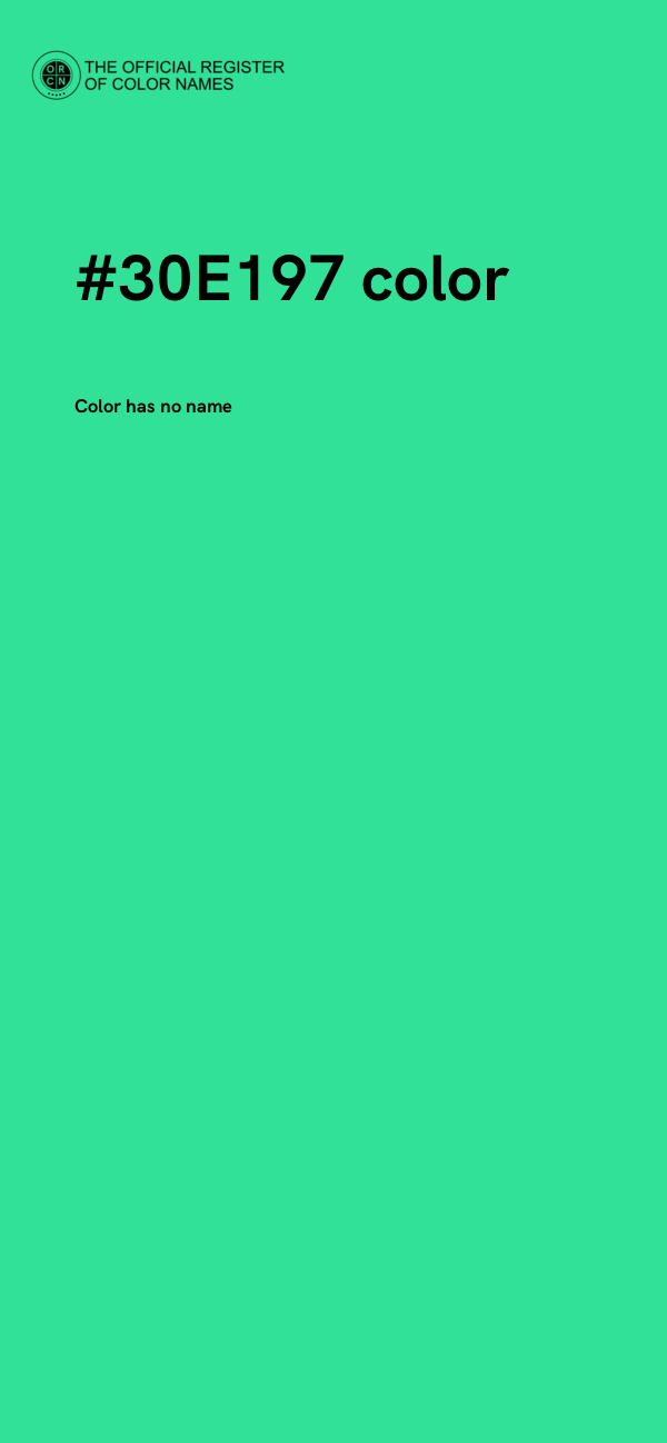 #30E197 color image