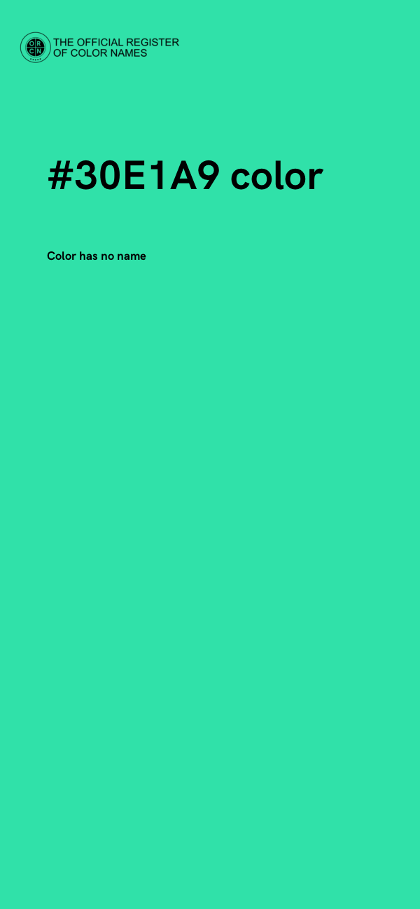 #30E1A9 color image