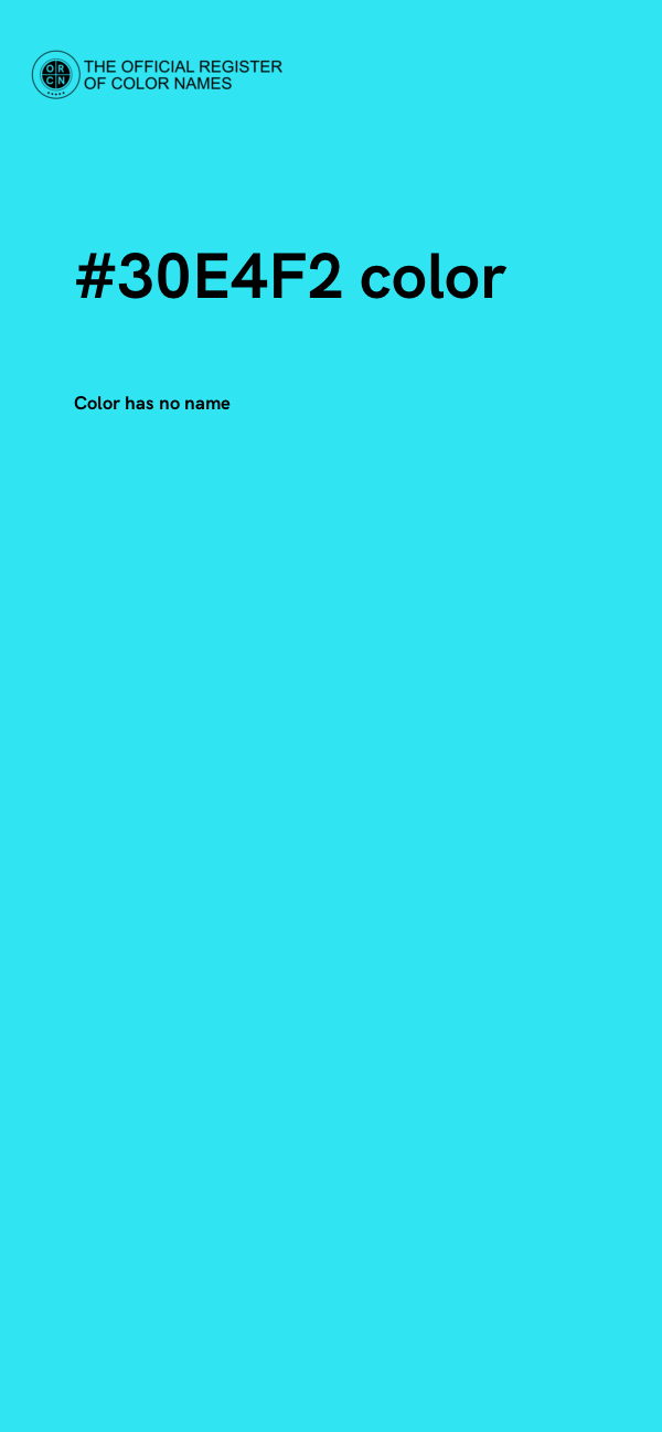 #30E4F2 color image