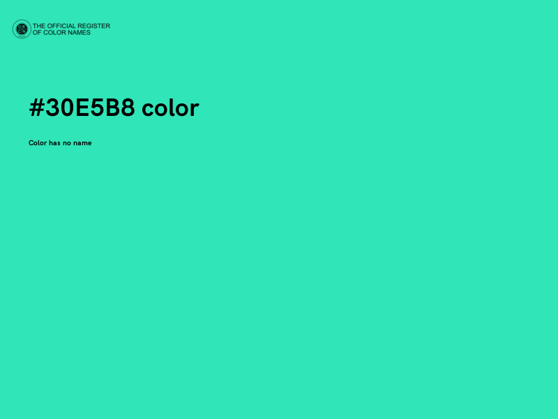 #30E5B8 color image
